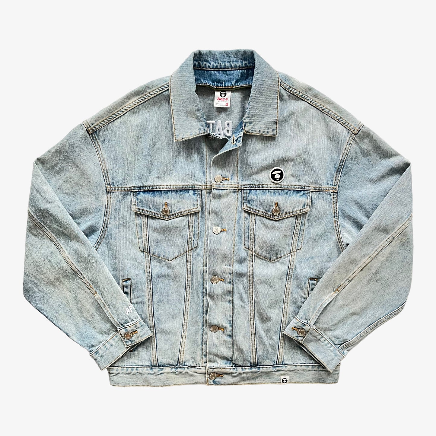 BAPE AAPE Denim Jacket With Removable Hoodie Front - Casspios Dream