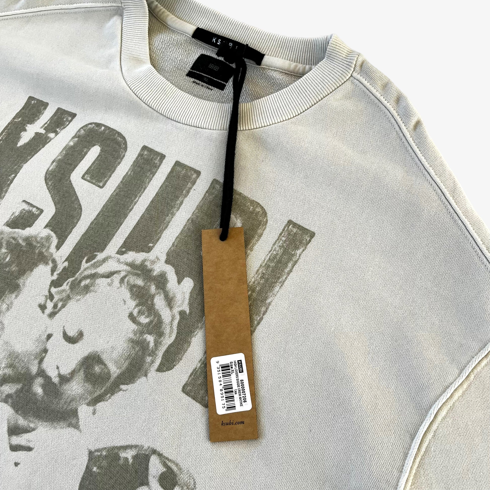 Ksubi High Lovers Crew Antike Sweatshirt Brand New With Tags Inside Label - Casspios Dream