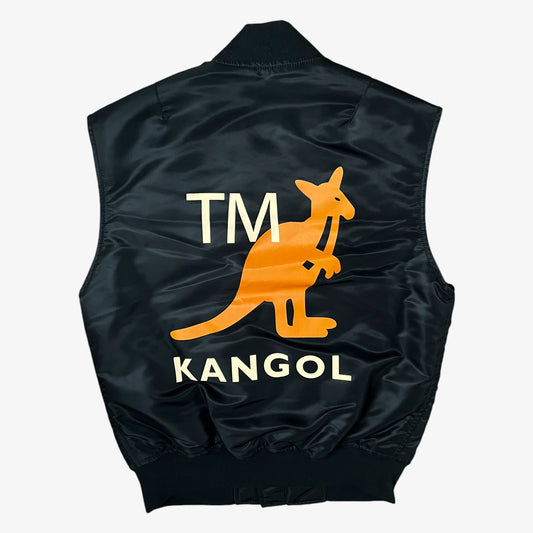 Mens Kangol x Schott Type - U CWU-R-213-31 Black Gilet Brand New With Tags Back - Casspios Dream