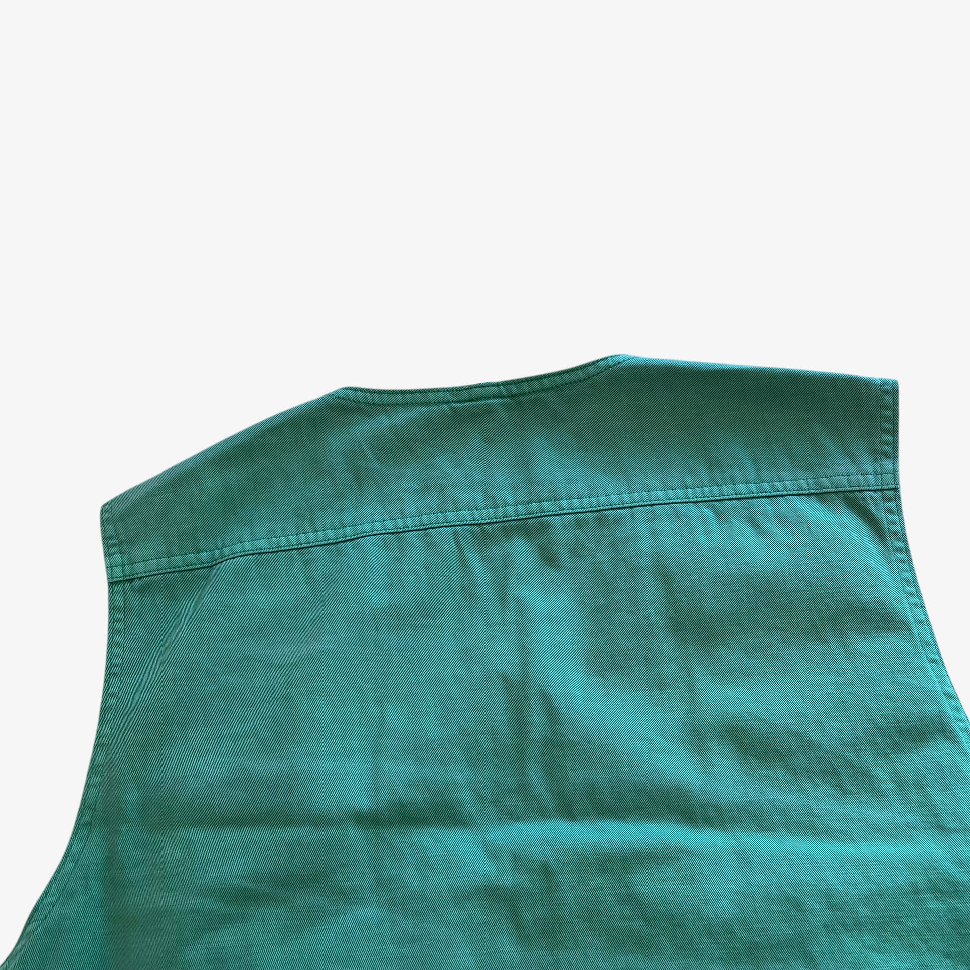 Mens Polo Ralph Lauren Faded Green Utility Vest Collar - Casspios Dream