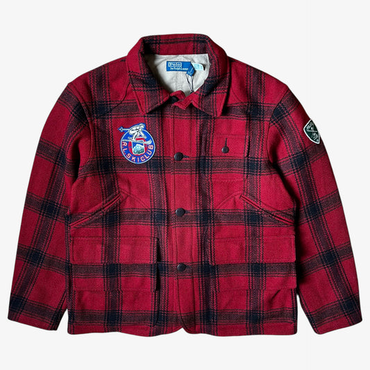 Men's Polo Ralph Lauren ski club red tartan jacket.