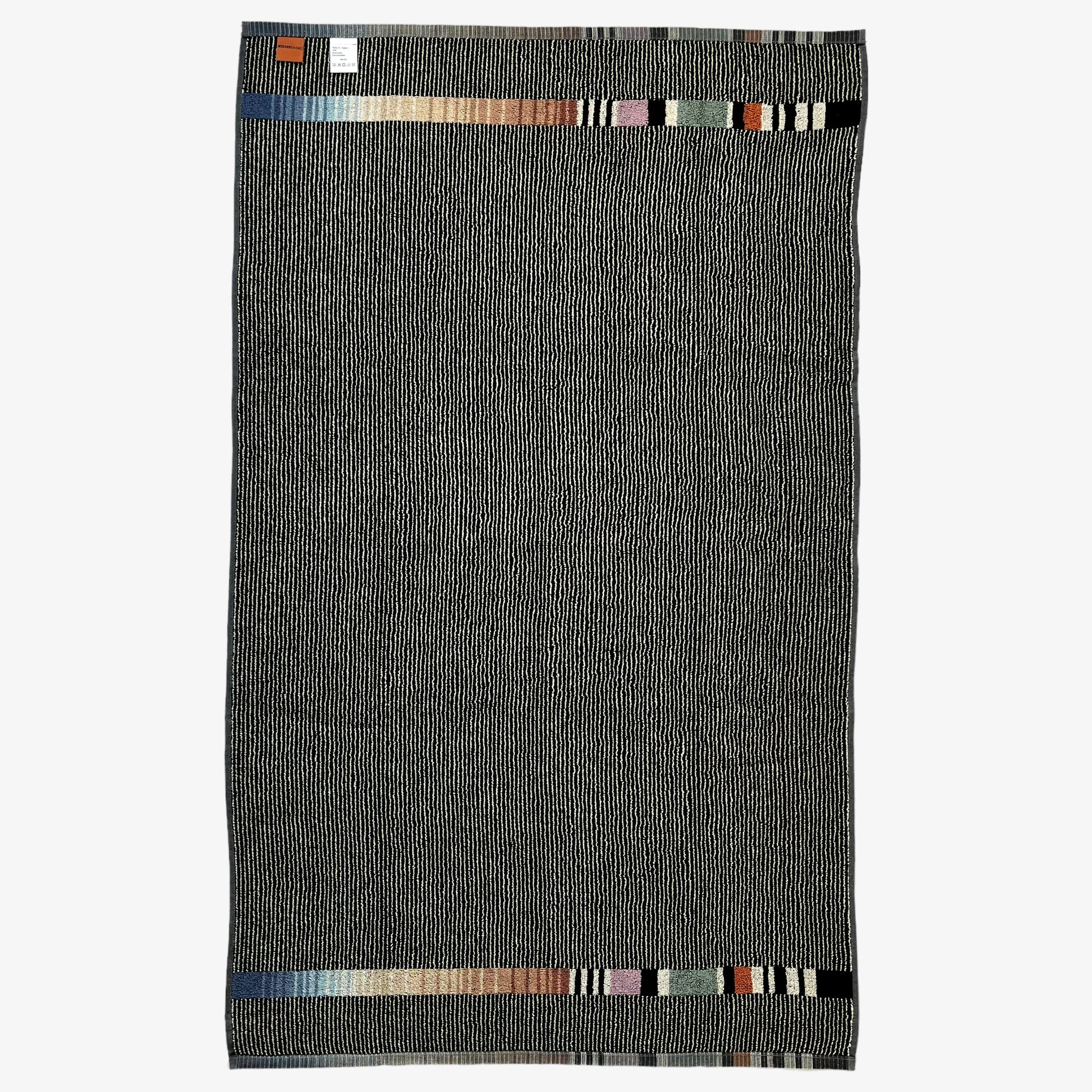 Missoni Classic Multicoloured Striped Towel 70cm x 115cm Back - Casspios Dream