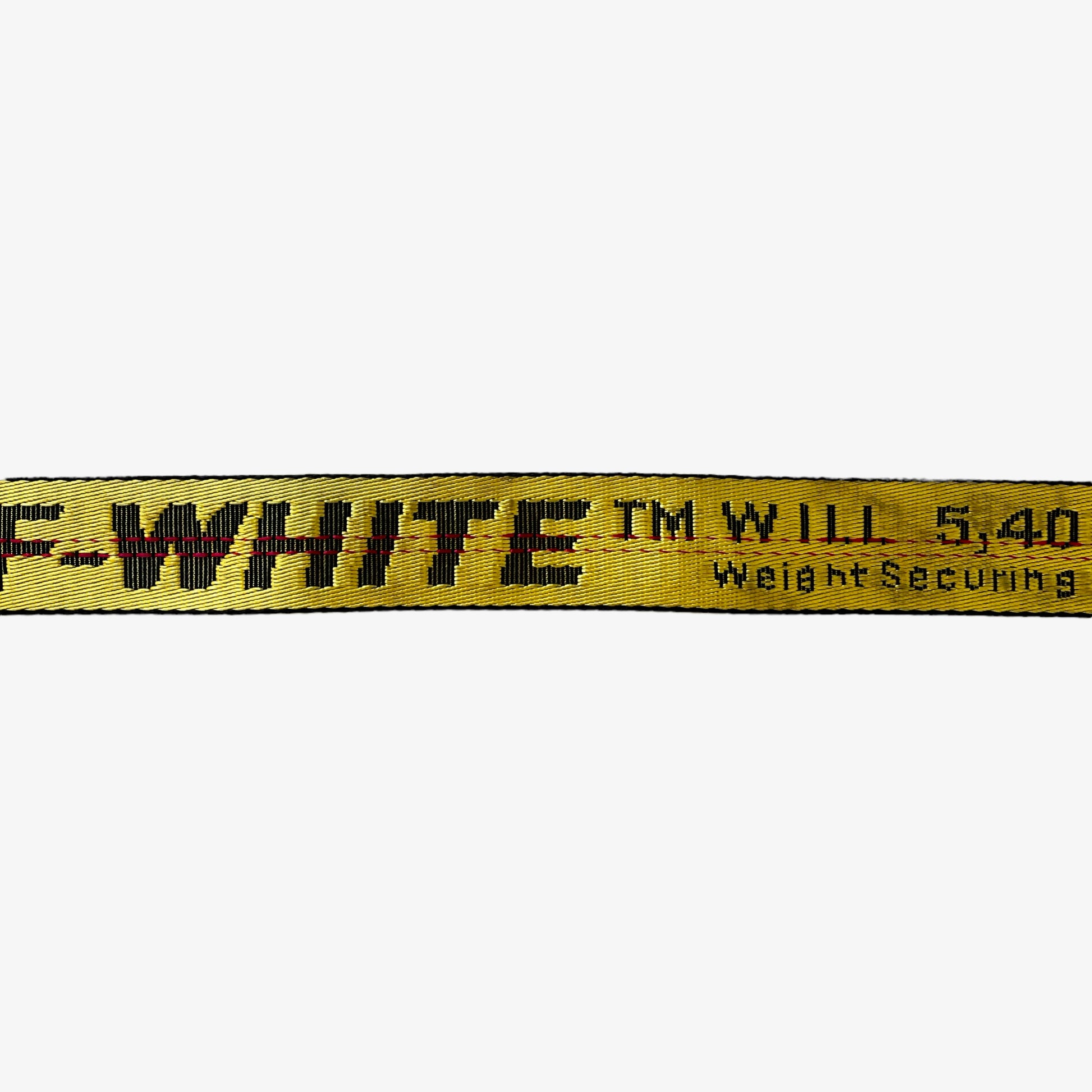 Off-White Yellow Industrial Spell Out Belt Wears - Casspios Dream