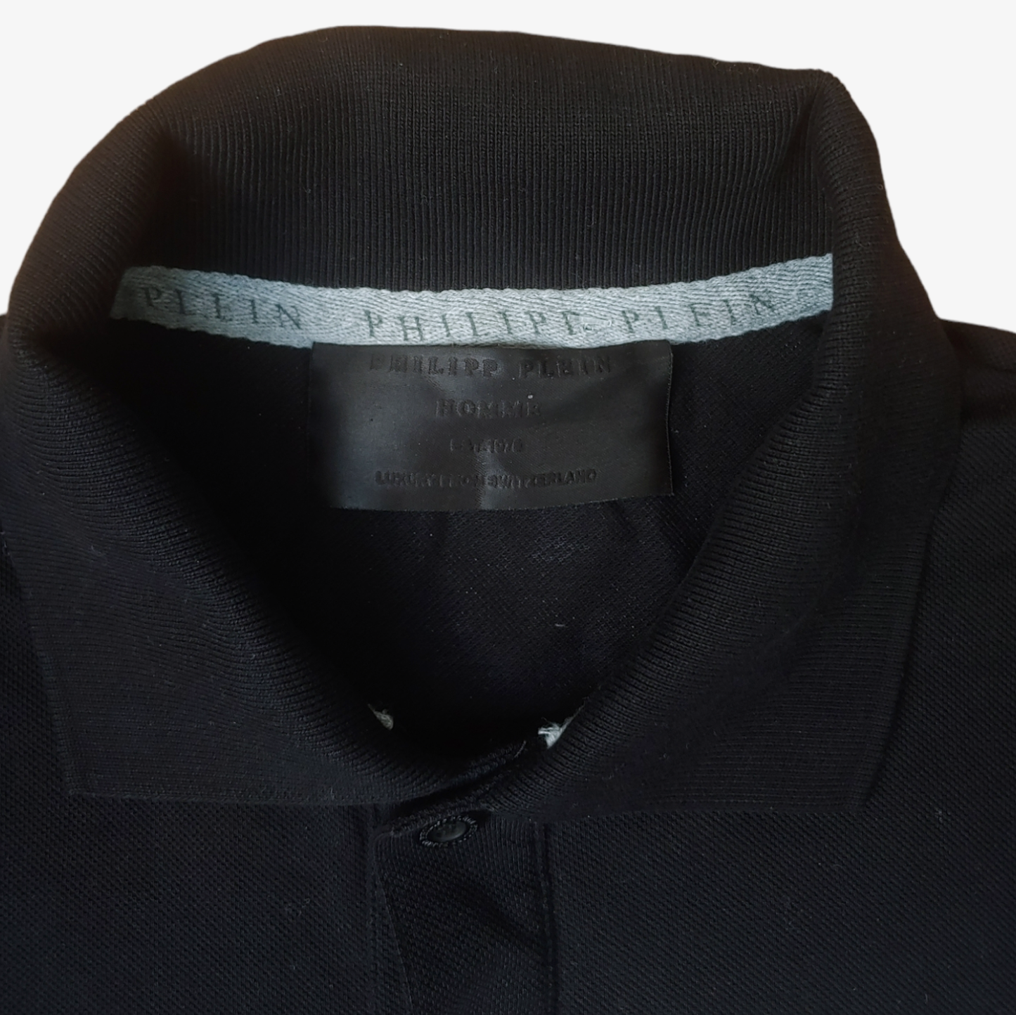 Philipp Plein Diamond Rhinestone Skull Polo Shirt Label - Casspios Dream
