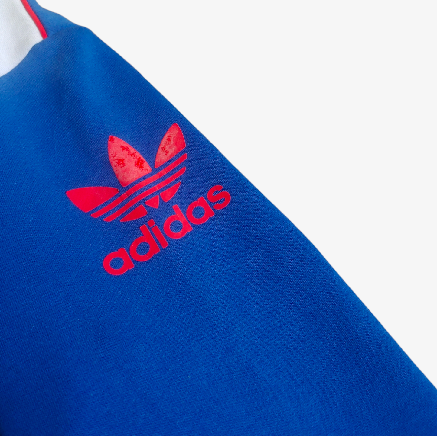 Retro Adidas Originals Manchester United Football Club Blue Crewneck Sweatshirt Logo - Casspios Dream