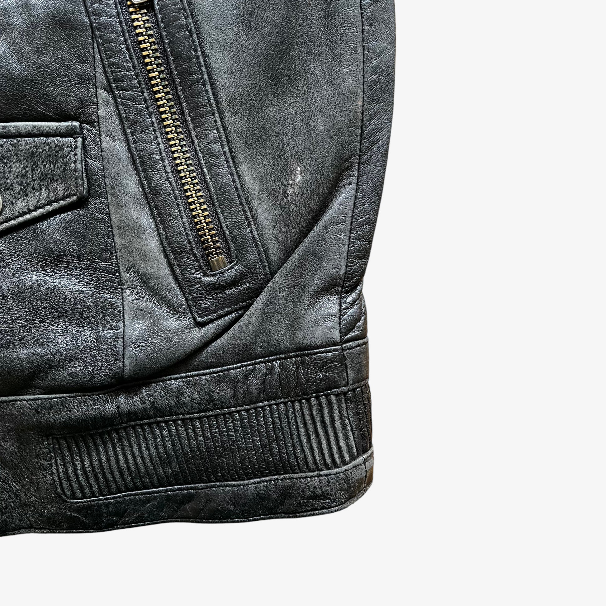 The Kooples Black Leather Driving Jacket Wear - Casspios Dream