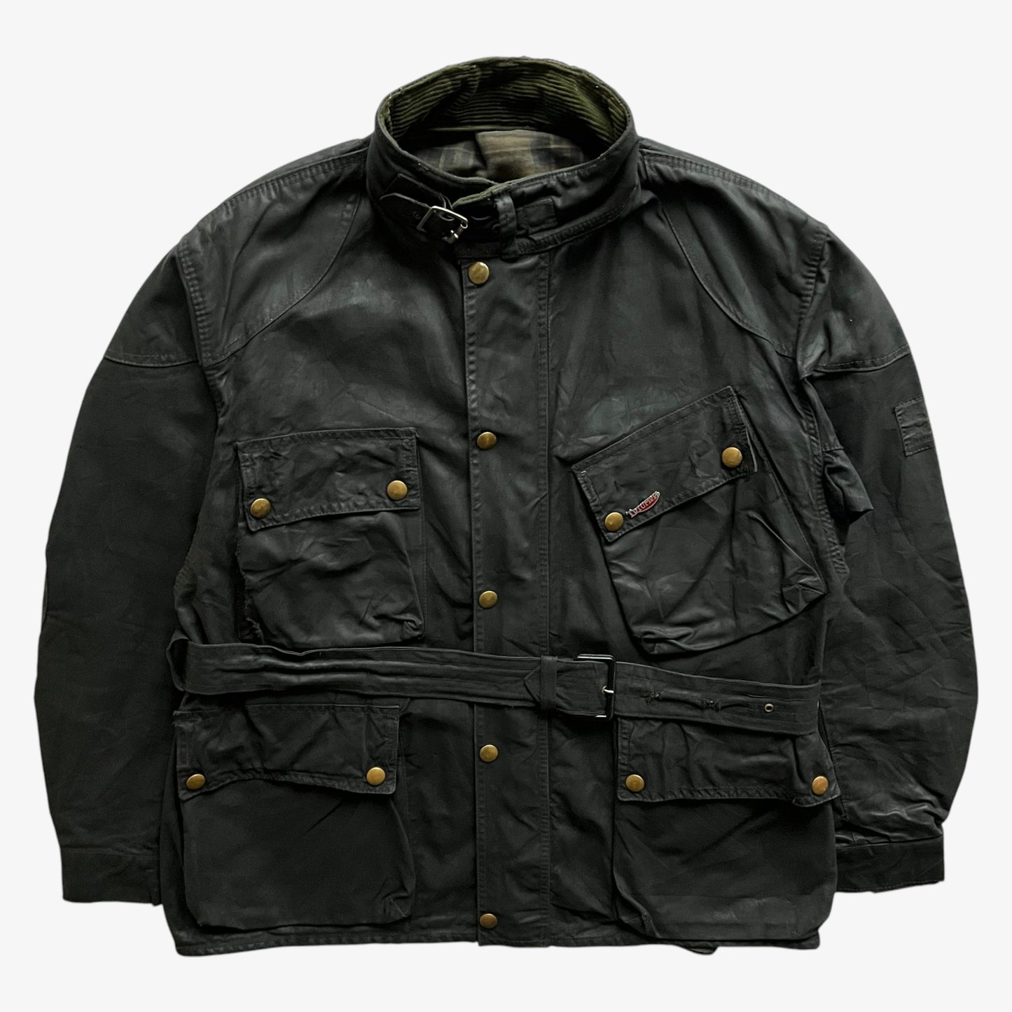 Vintage 60s Mens Belstaff Trailmaster Khaki Waxed Jacket - Casspios Dream