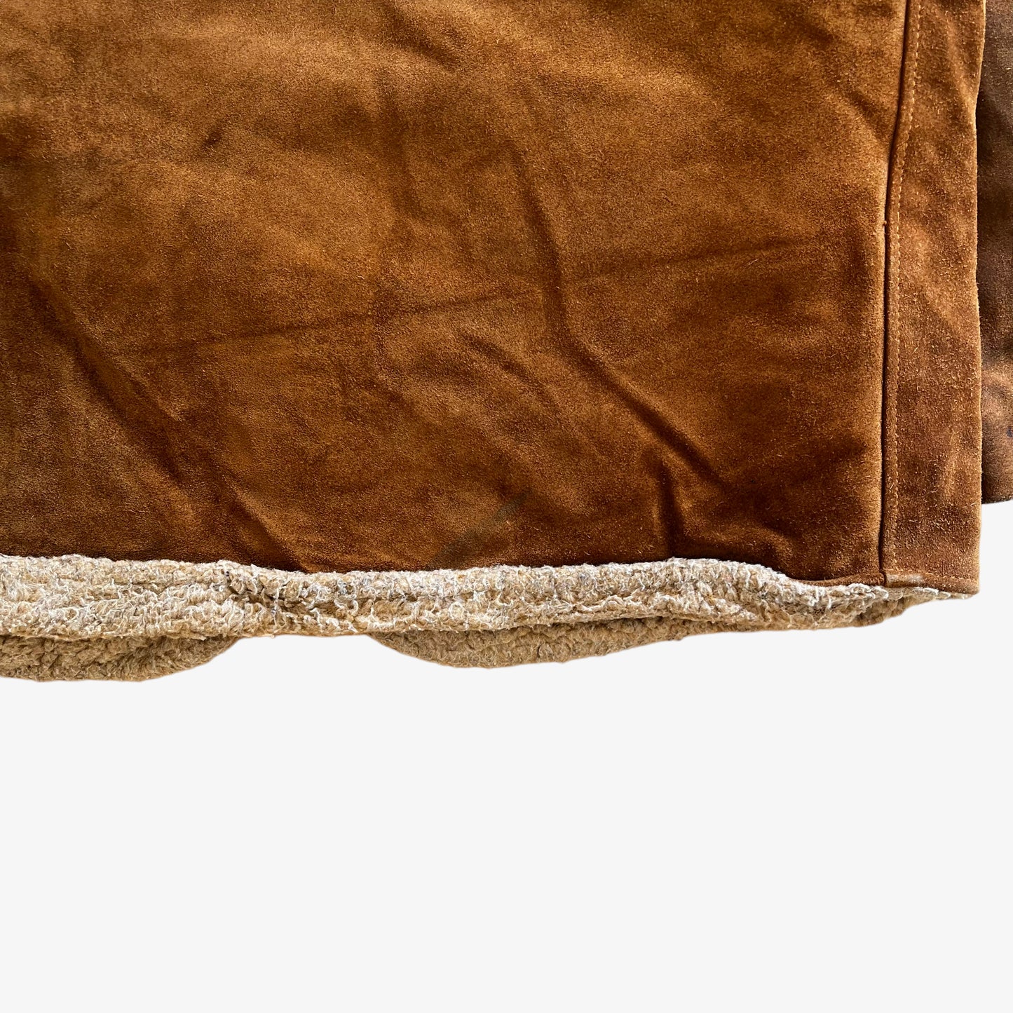 Vintage 70s Mens Schott Western Brown Leather Jacket Back Hem - Casspios Dream