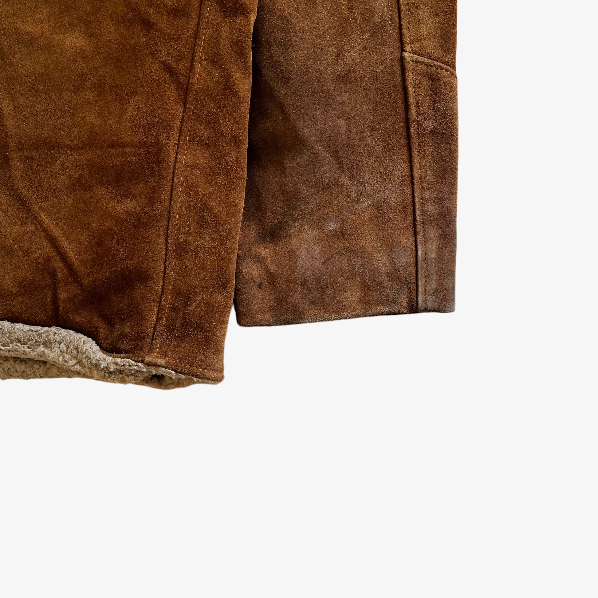 Vintage 70s Mens Schott Western Brown Leather Jacket Cuff - Casspios Dream