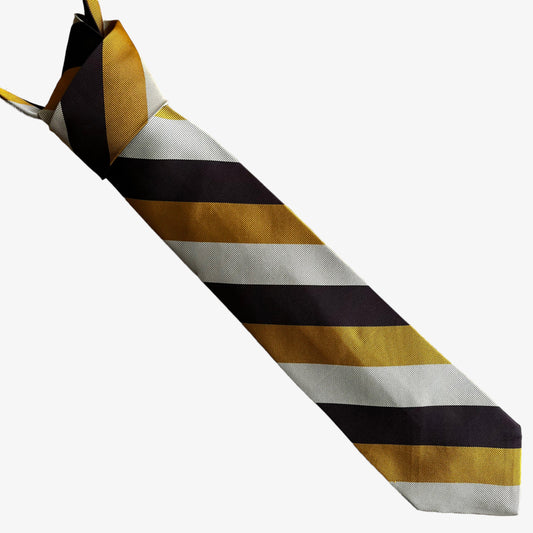 Vintage 70s Sears Men's Store Striped Polyester Tie - Casspios Dream