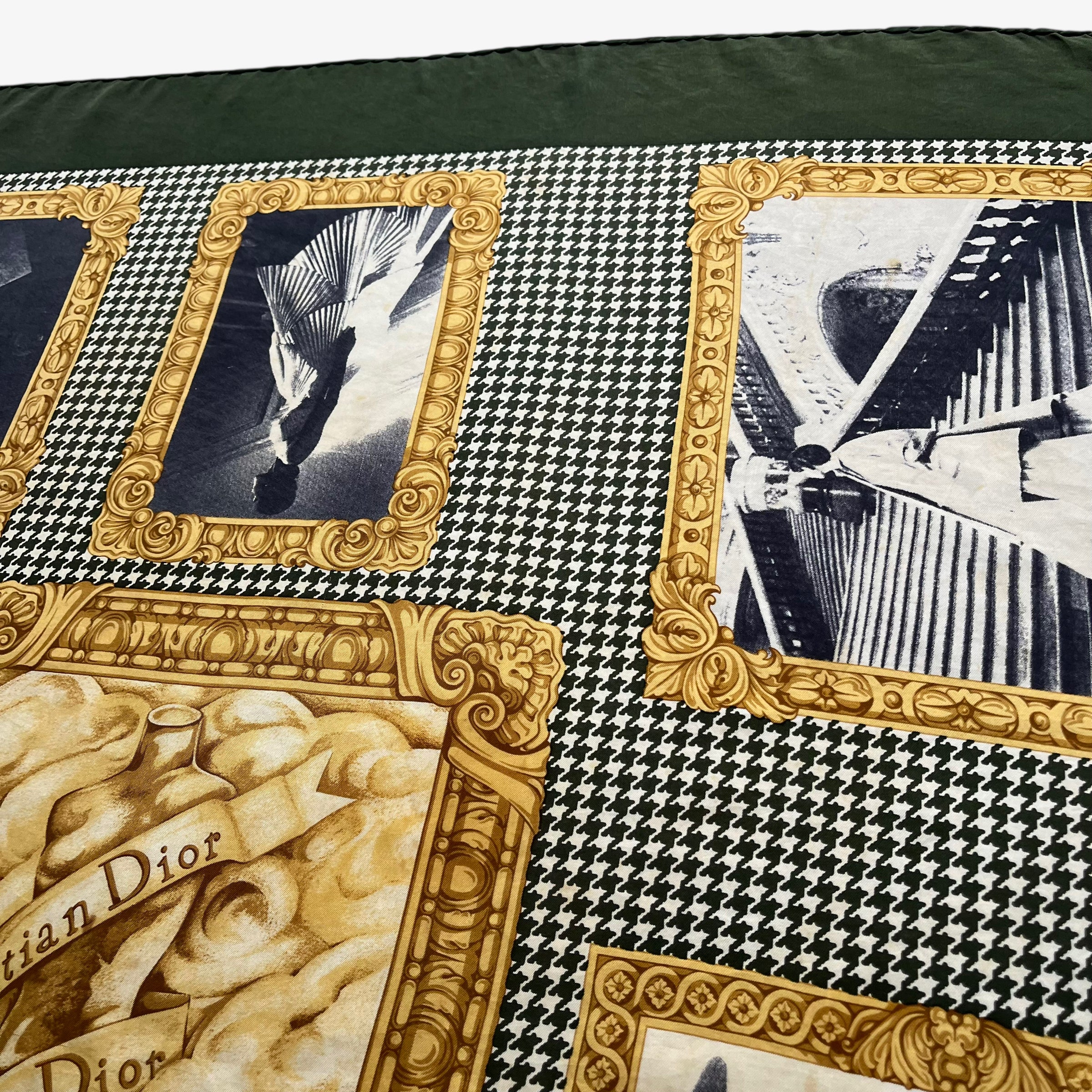 Vintage Dior Lady Print Silk Scarf | Casspio's Dream