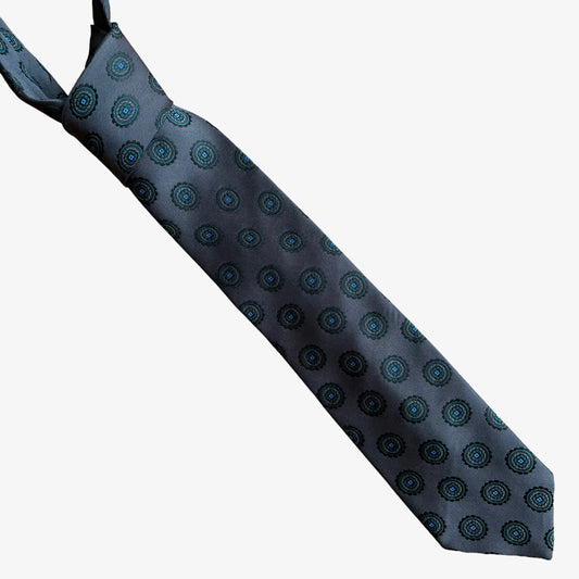 Vintage 80s Christian Dior Monsieur Abstract Polyester Tie - Casspios Dream