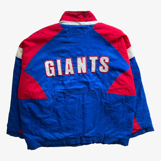 Vintage 80s Mens Apex One NFL New York Giants Jacket With Back Embroidered Spell Out Back - Casspios Dream