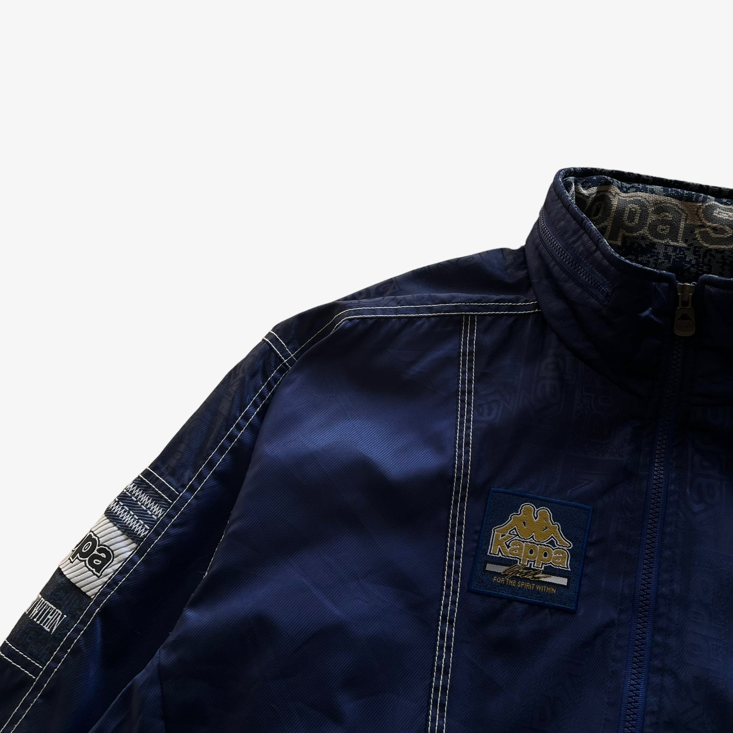 Vintage 80s Mens Kappa VR II Navy Track Jacket Logo - Casspios Dream