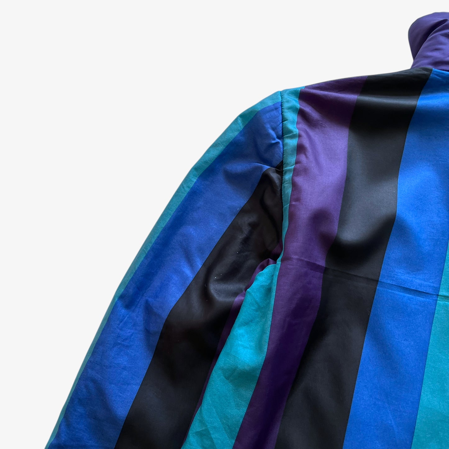 Vintage 80s Mens Pierre Cardin Striped Track Jacket With Shoulder Pads Mark - Casspios Dream