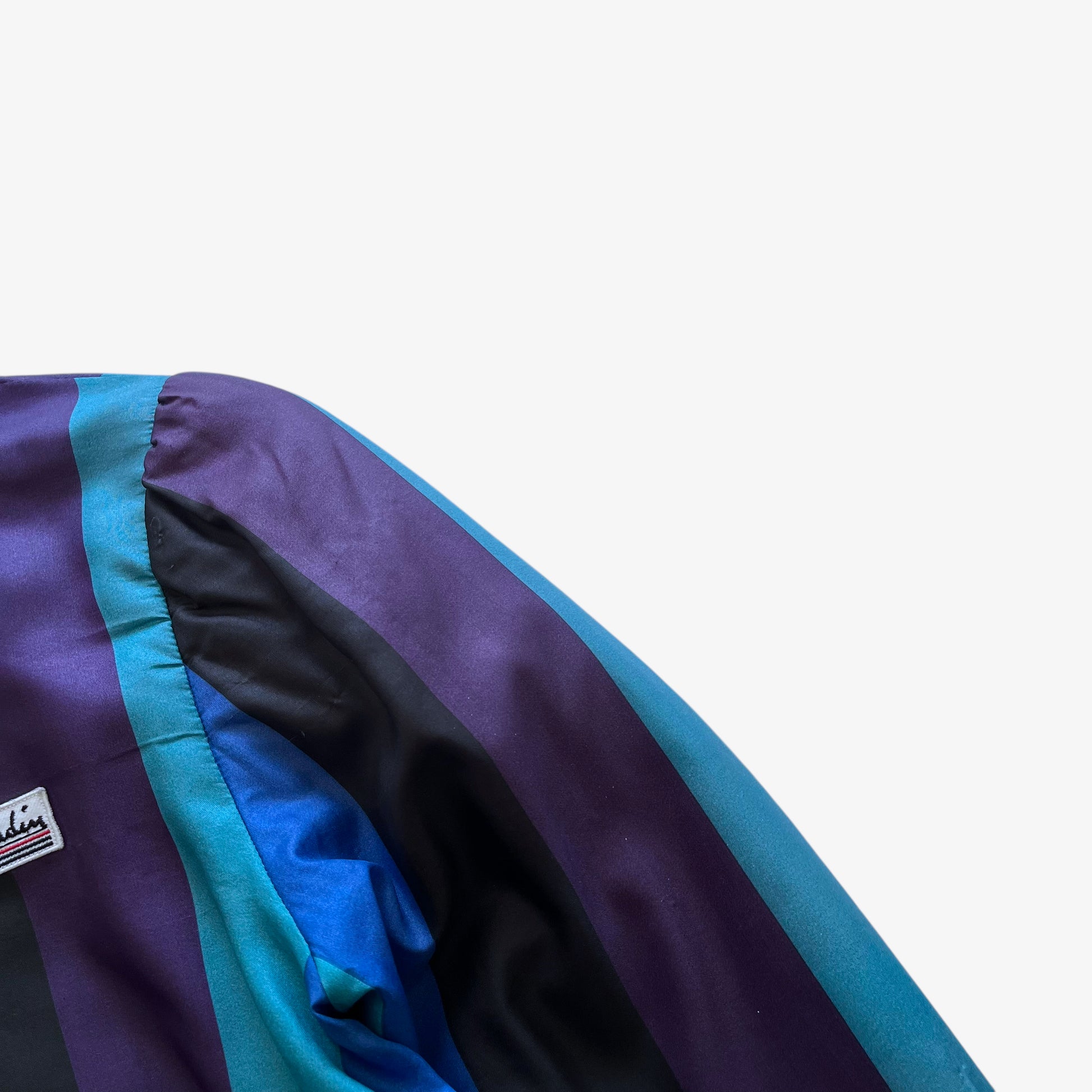 Vintage 80s Mens Pierre Cardin Striped Track Jacket With Shoulder Pads Wear - Casspios Dream