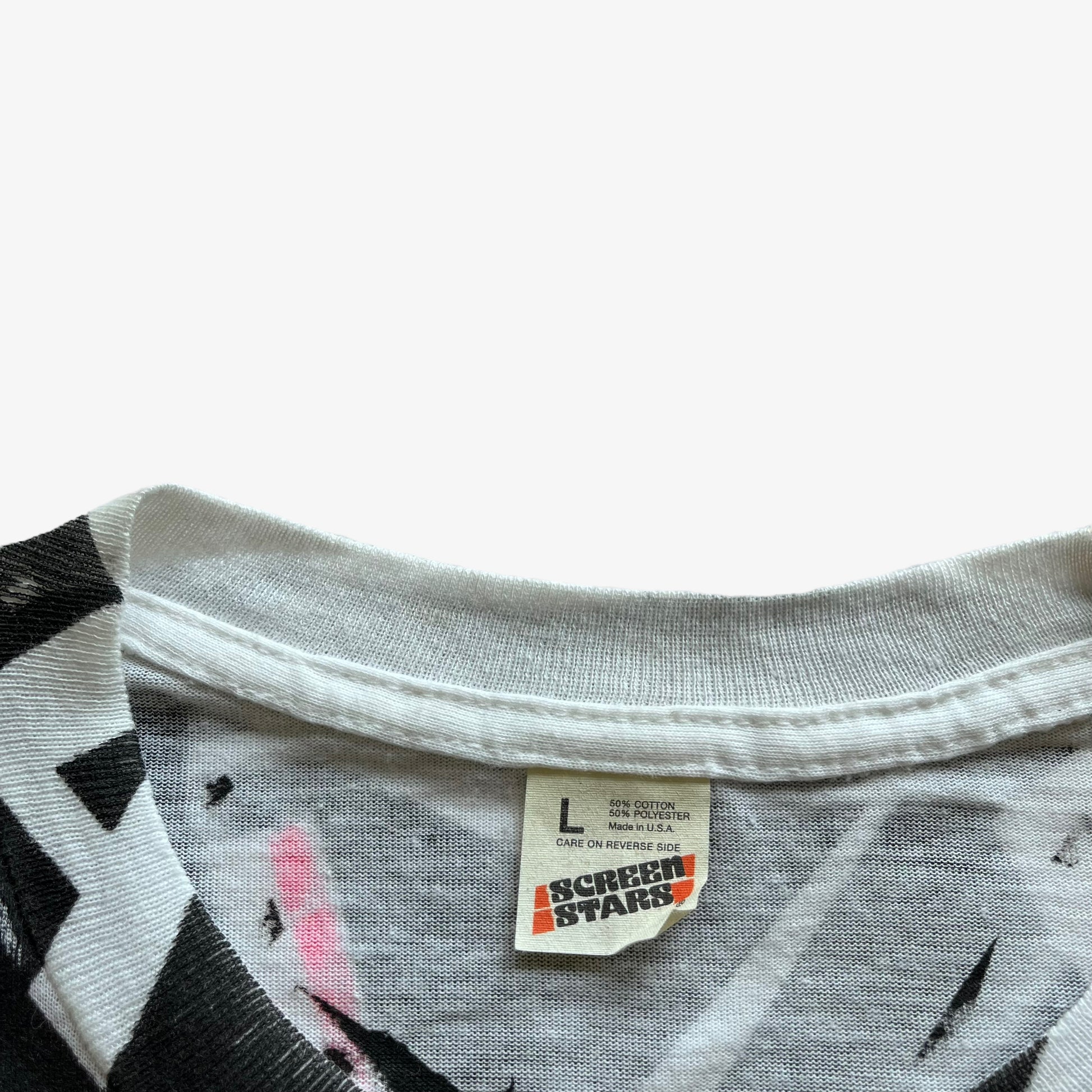Vintage 80s Mens Screen Stars DC Comics The Joker HA HA All Over Print Single Stitch Top Label - Casspios Dream