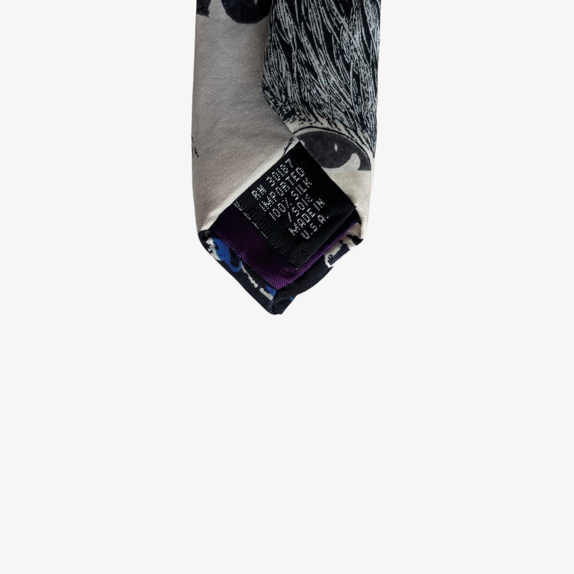 Vintage 90s Apple Corps 1991 The Beatles Revolver Print Silk Tie Made In USA - Casspios Dream