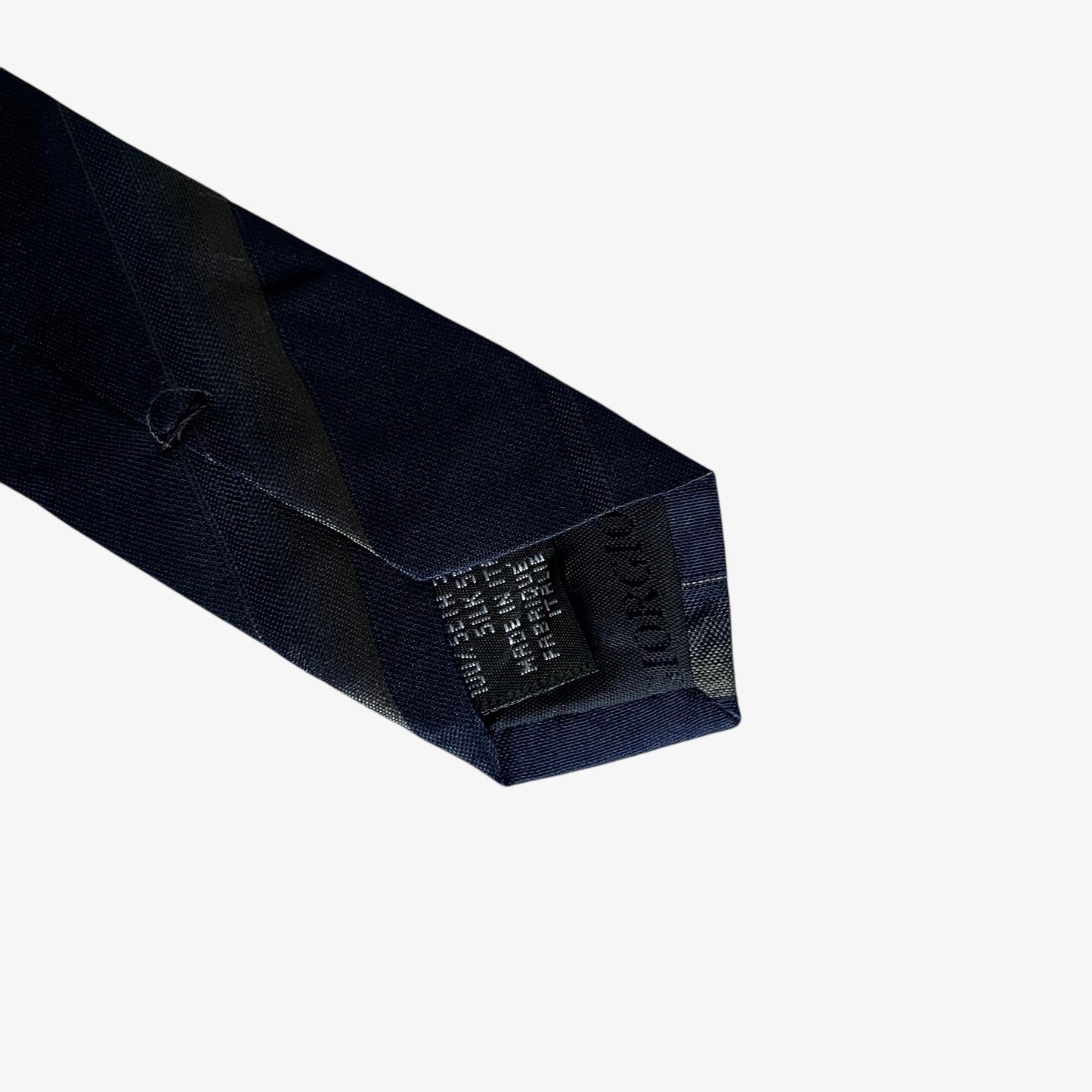 Vintage 90s Armani Collezioni Navy Striped Silk Tie Made In Italy - Casspios Dream