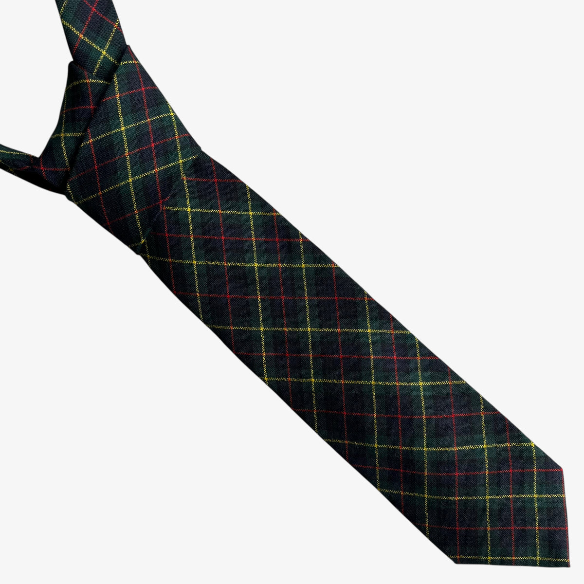 Vintage 90s Brooks Brothers Makers Green Tartan Print Wool Tie - Casspios Dream