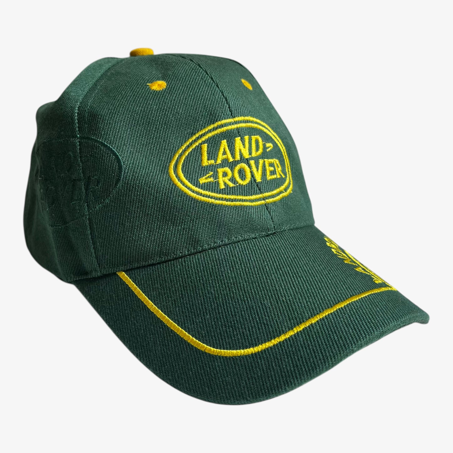 Vintage 90s Land Rover embroidered green cap.