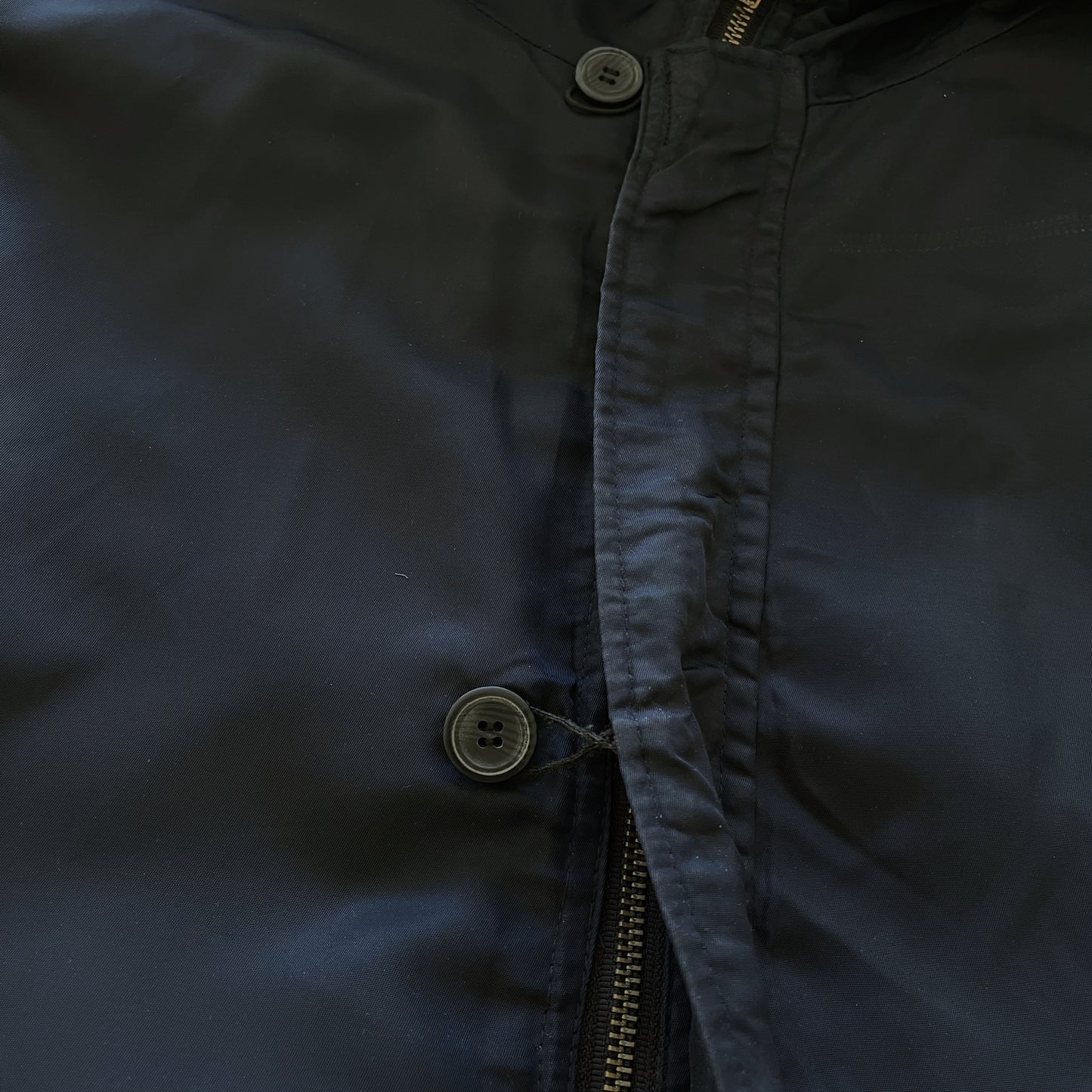 Vintage 90s Men's AVIREX Reversible Fleece Bomber Jacket With Fur Hood Button - Casspios Dream