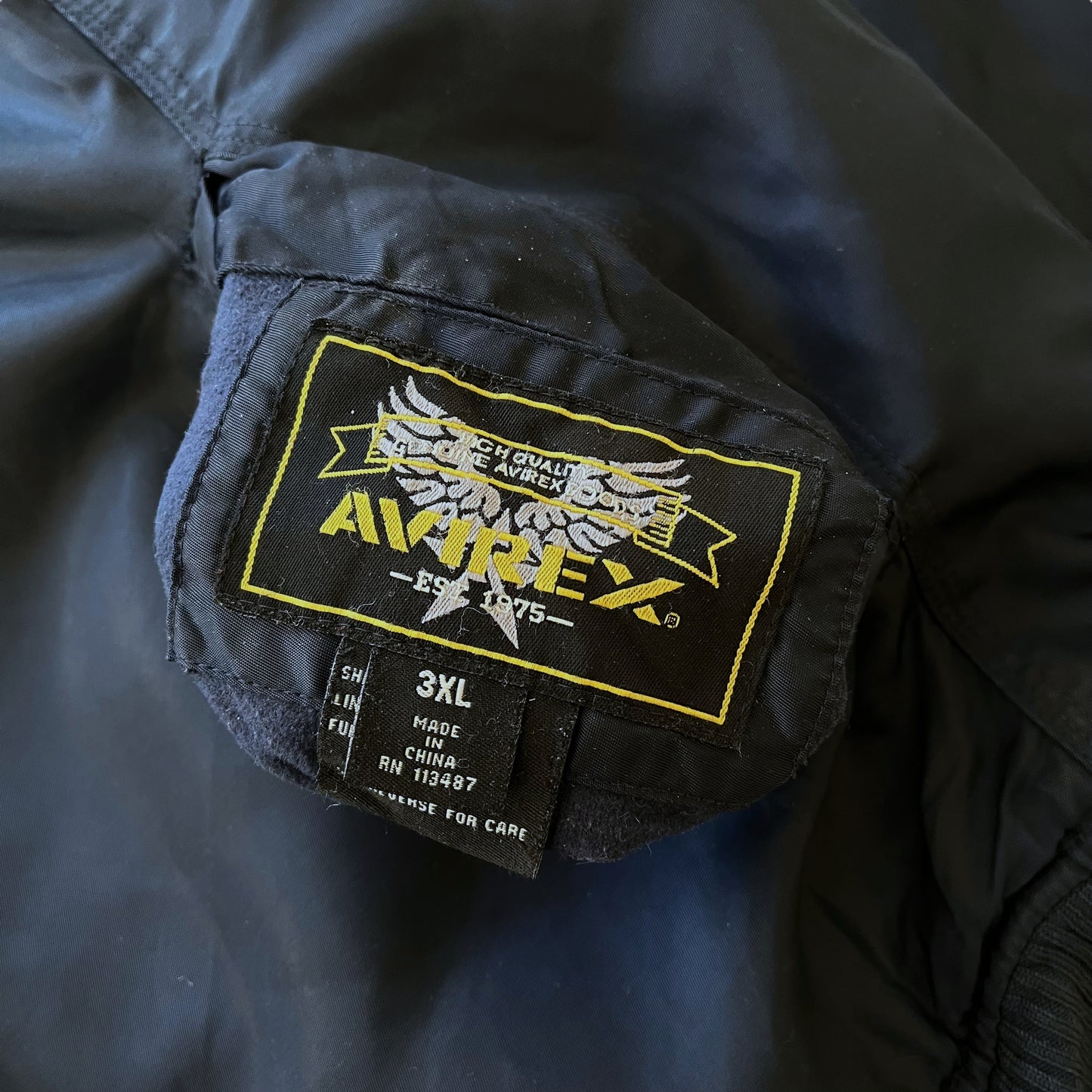 Vintage 90s Men's AVIREX Reversible Fleece Bomber Jacket With Fur Hood Label - Casspios Dream