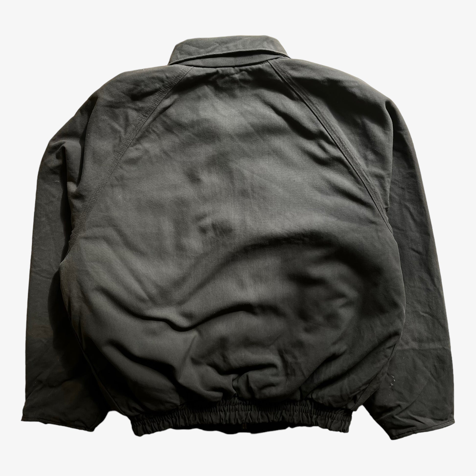 Vintage 90s Mens Carhartt Khaki Workwear Jacket Back - Casspios Dream