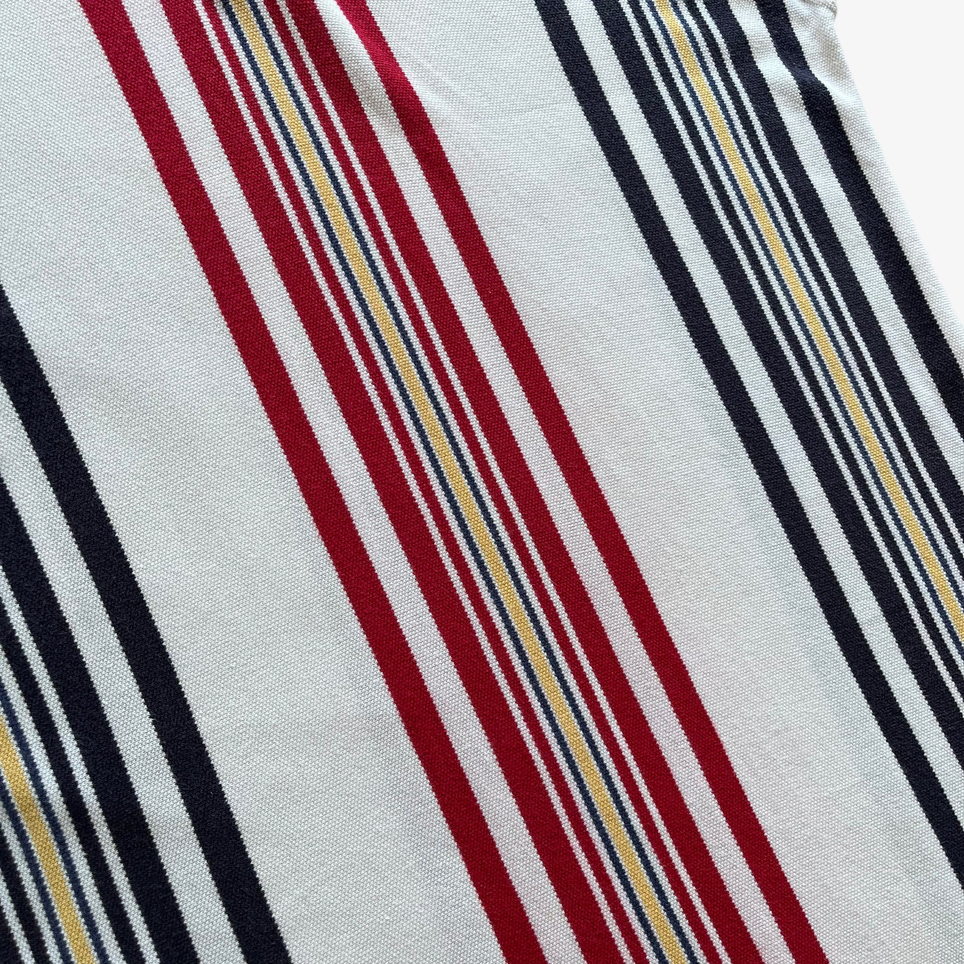 Vintage 90s Mens Chaps Ralph Lauren Colourful Striped Polo Shirt Faded - Casspios Dream