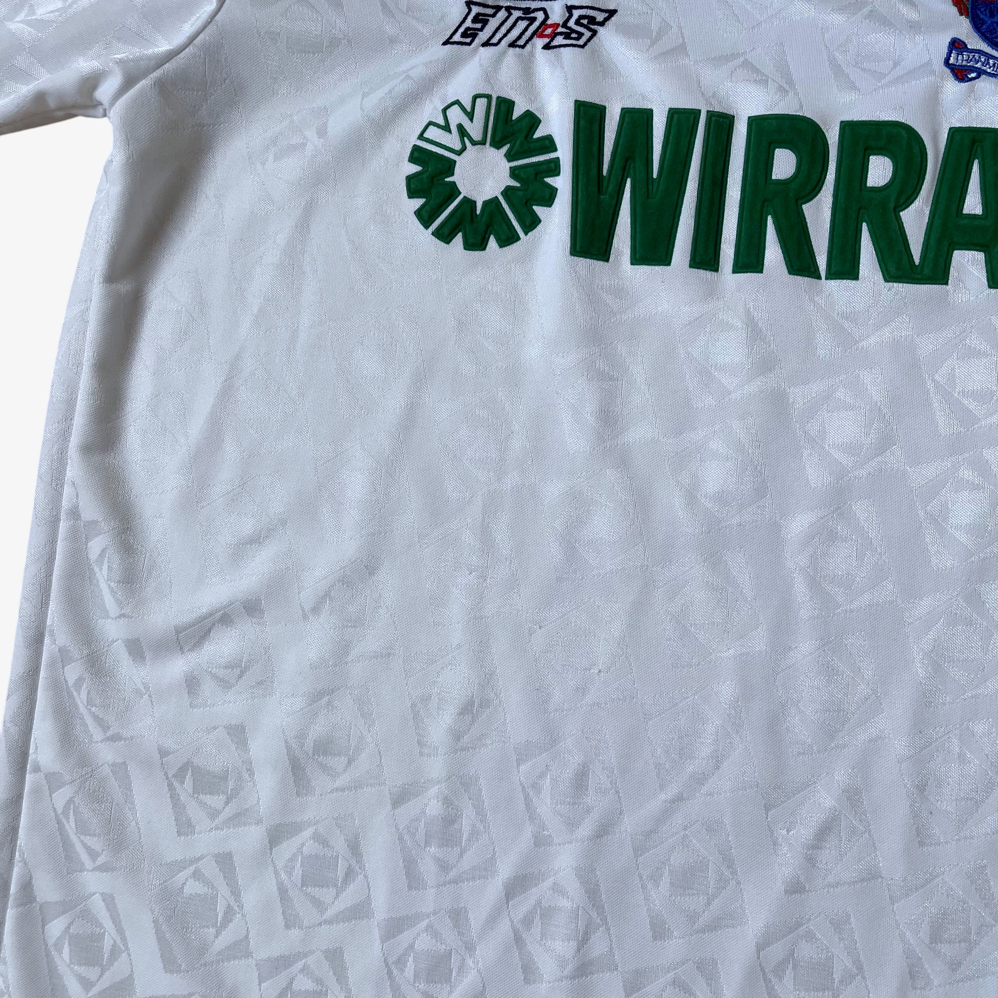 Vintage 90s Mens ENS Tranmere Rovers 1991 - 1993 White Home Football Jersey Wear - Casspios Dream