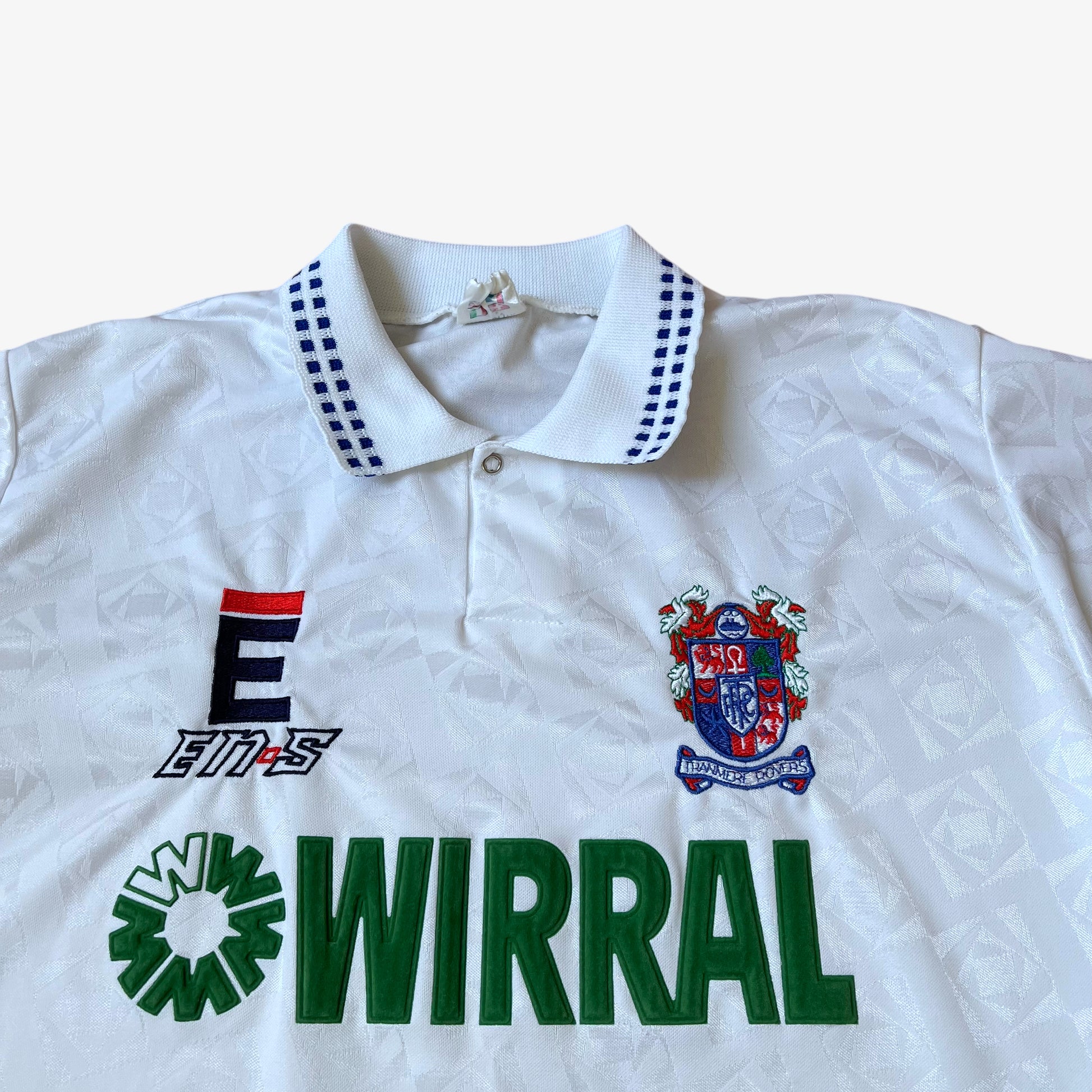 Vintage 90s Mens ENS Tranmere Rovers 1991 - 1993 White Home Football Jersey Wirral - Casspios Dream