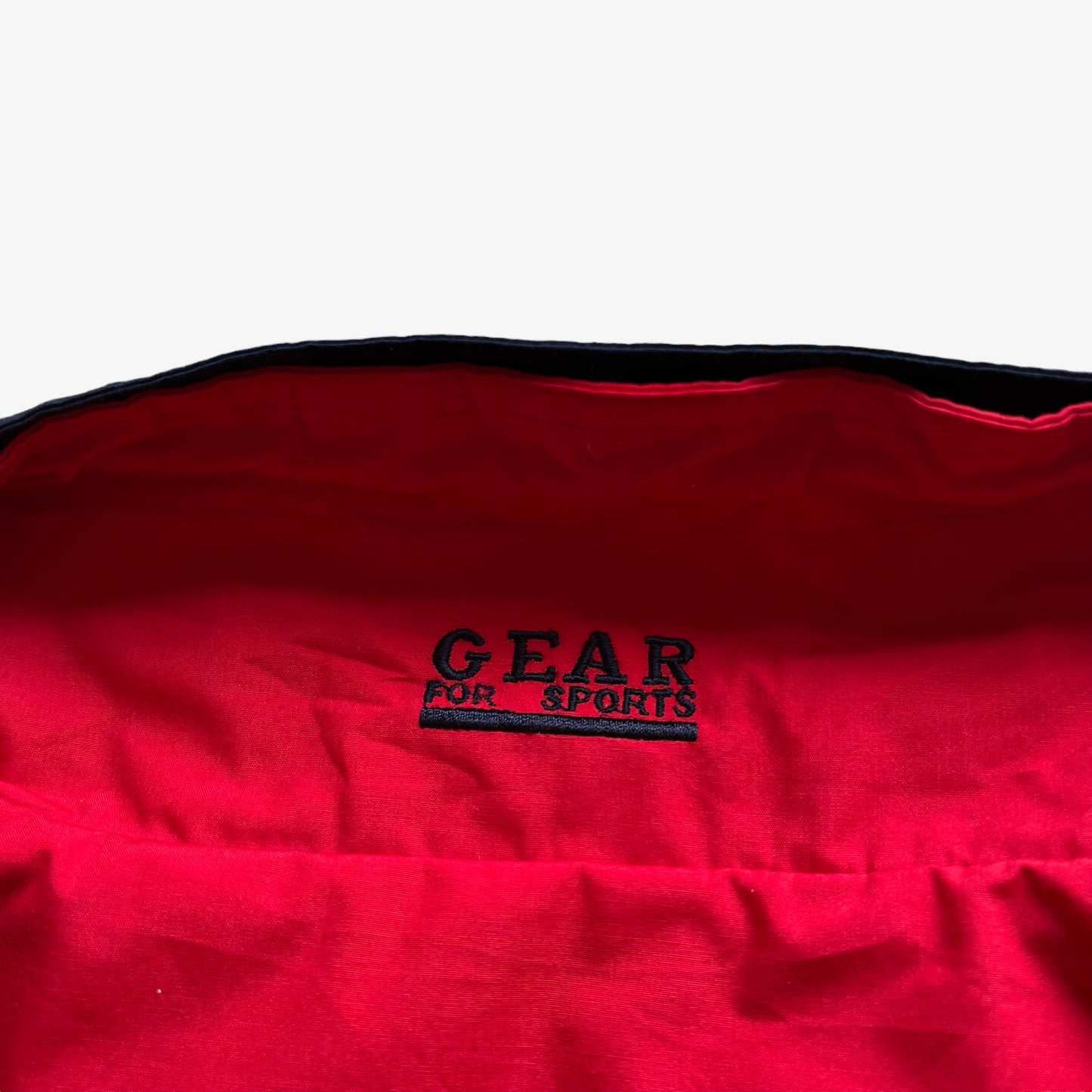 Vintage 90s Mens Gear Sports Shell Racing Team Quarter Zip Pullover Collar - Casspios Dream