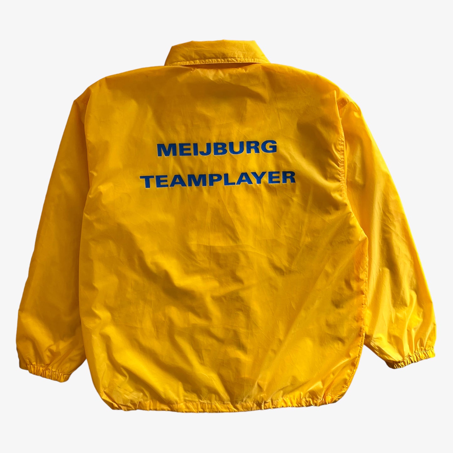 Vintage 90s Mens KPMG Team Player Yellow Jacket Back - Casspios Dream