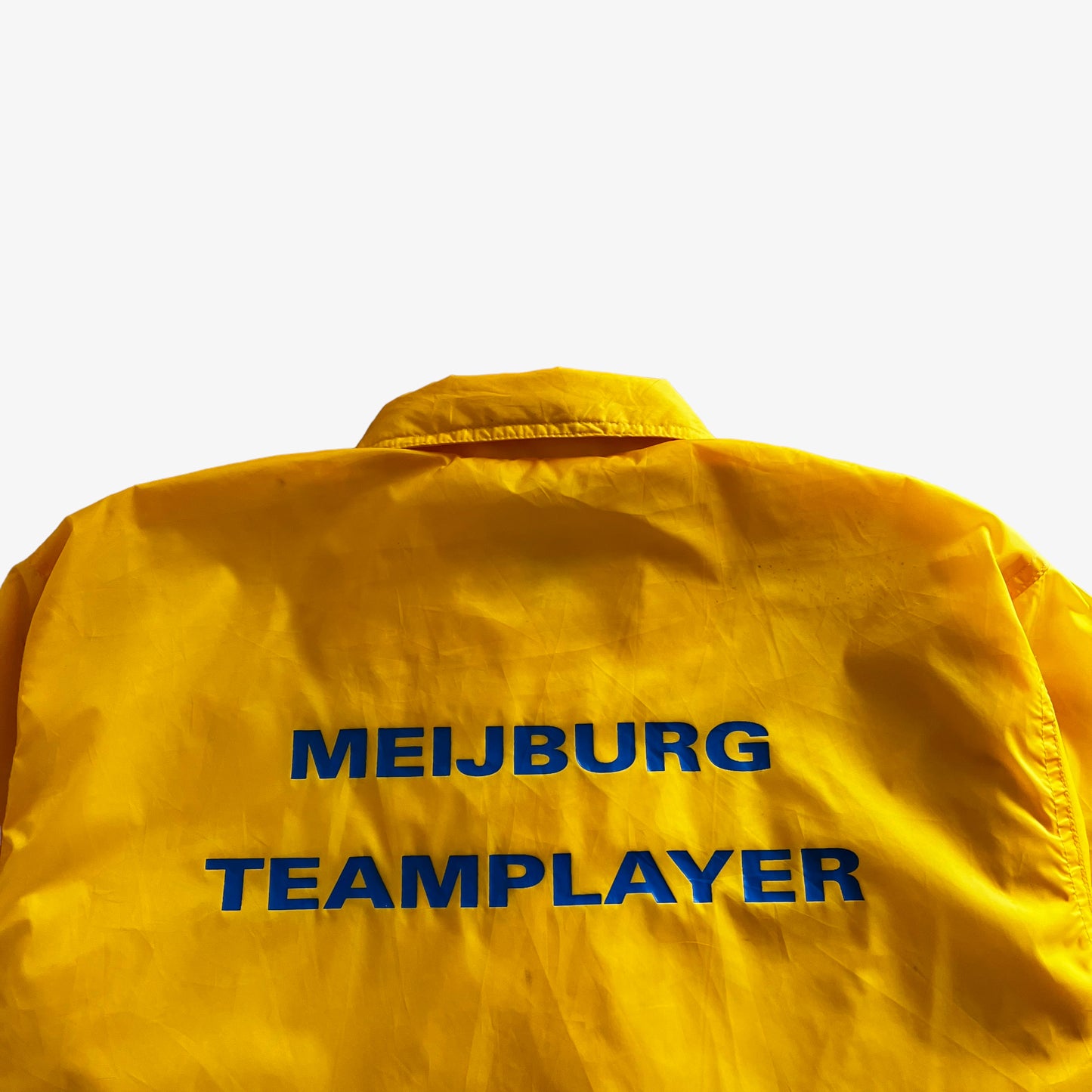 Vintage 90s Mens KPMG Team Player Yellow Jacket Back Logo - Casspios Dream