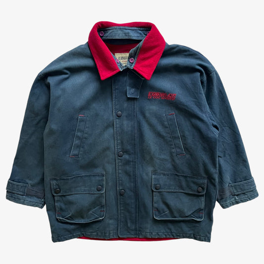 Vintage 90s Mens Le Coq Sportif Equipage Navy Workwear Jacket - Casspios Dream