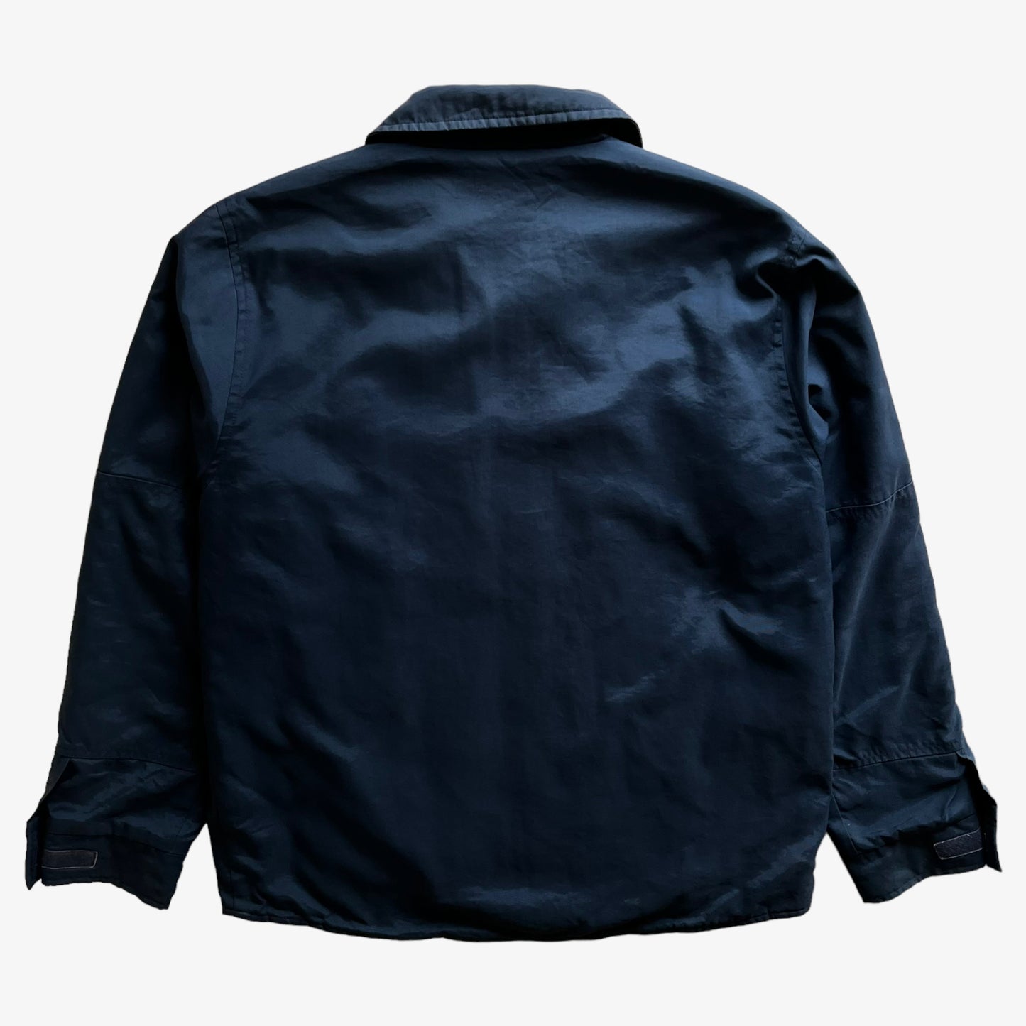 Vintage 90s Mens Levis Navy Workwear Jacket Back - Casspios Dream