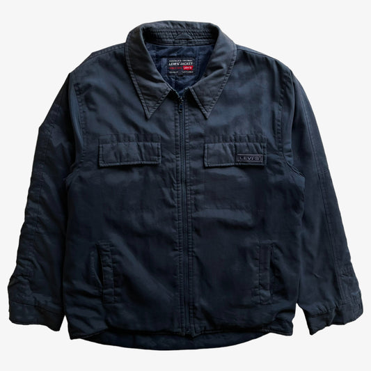 Vintage 90s Mens Levis Navy Workwear Jacket - Casspios Dream