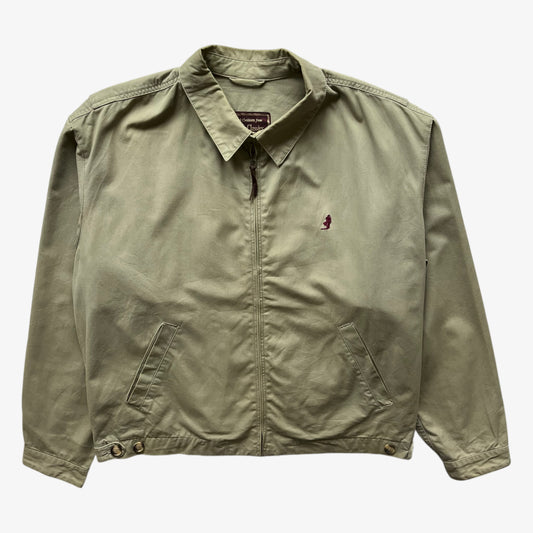 Vintage 90s Mens Marlboro Classics Beige Harrington Jacket - Casspios Dream