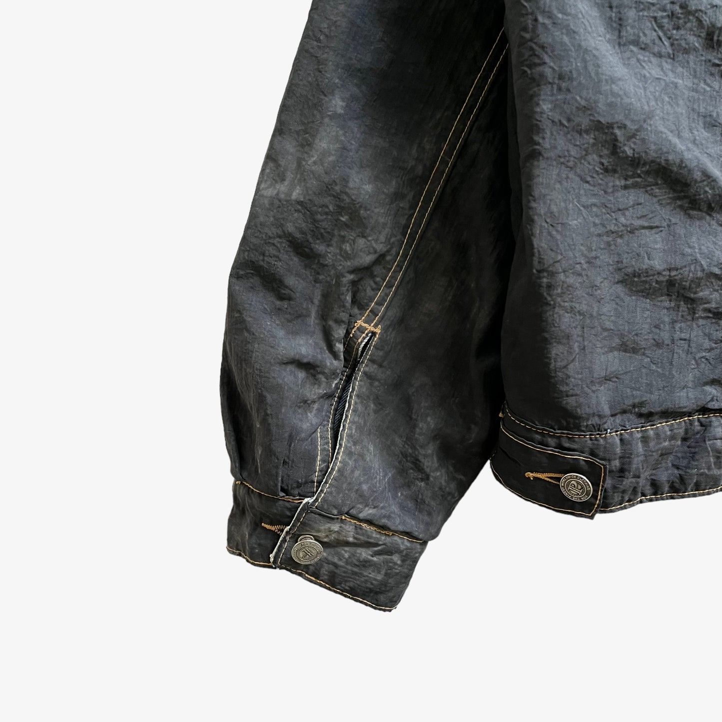 Vintage 90s Mens McColl Reversible Denim Trucker Jacket Reversed Cuff - Casspios Dream