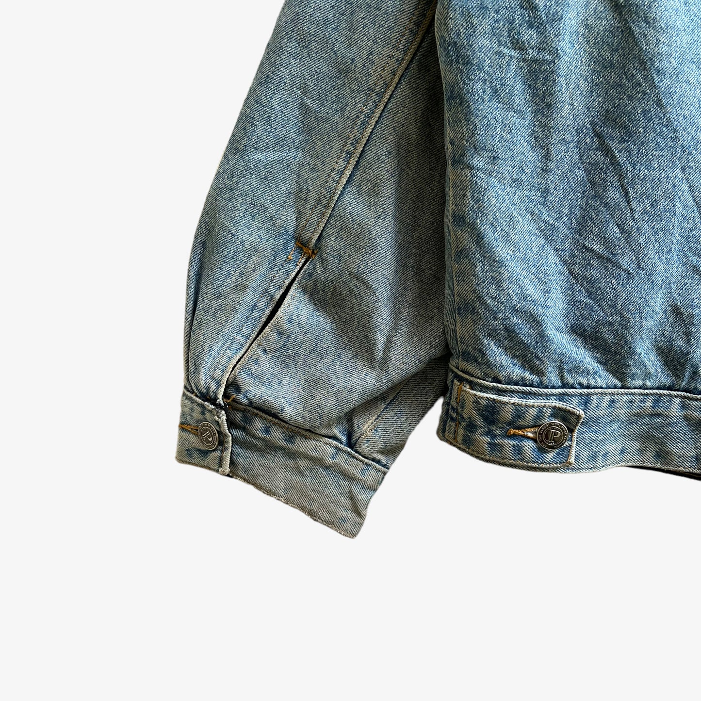 Vintage 90s Mens McColl Reversible Denim Trucker Jacket Sleeve Wear - Casspios Dream