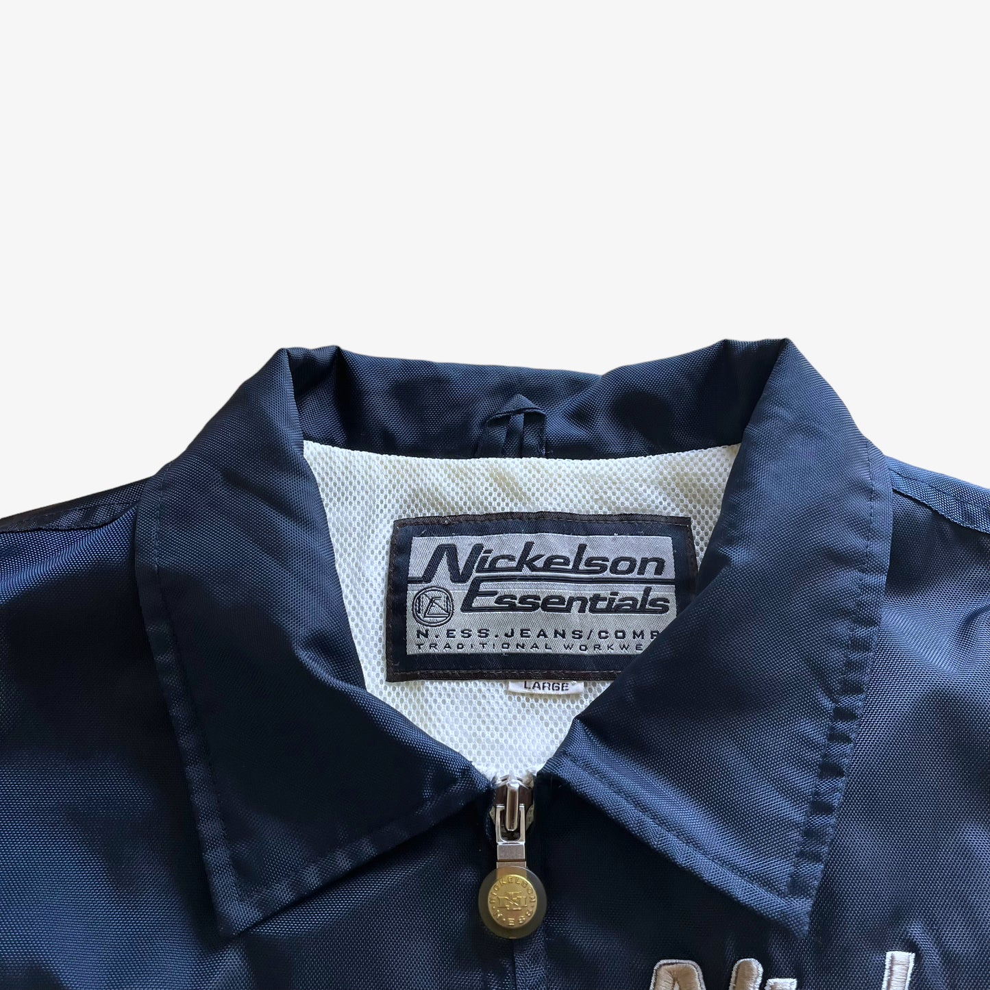 Vintage 90s Mens Nickelson Essential Workwear Jacket Label - Casspios Dream