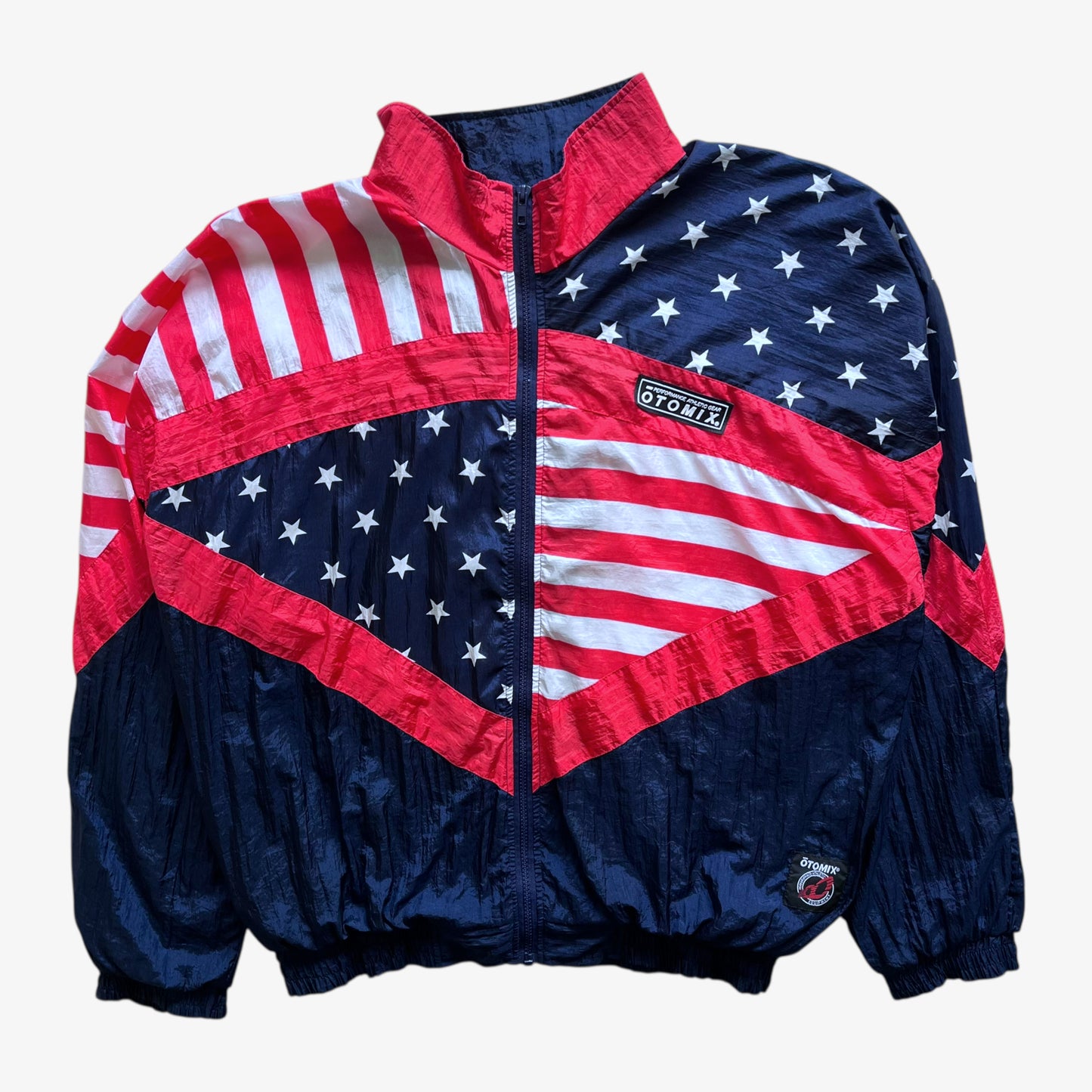 Vintage 90s Mens Otomix USA Olympic Track Jacket With Back Embroidered Spell Out - Casspios Dream