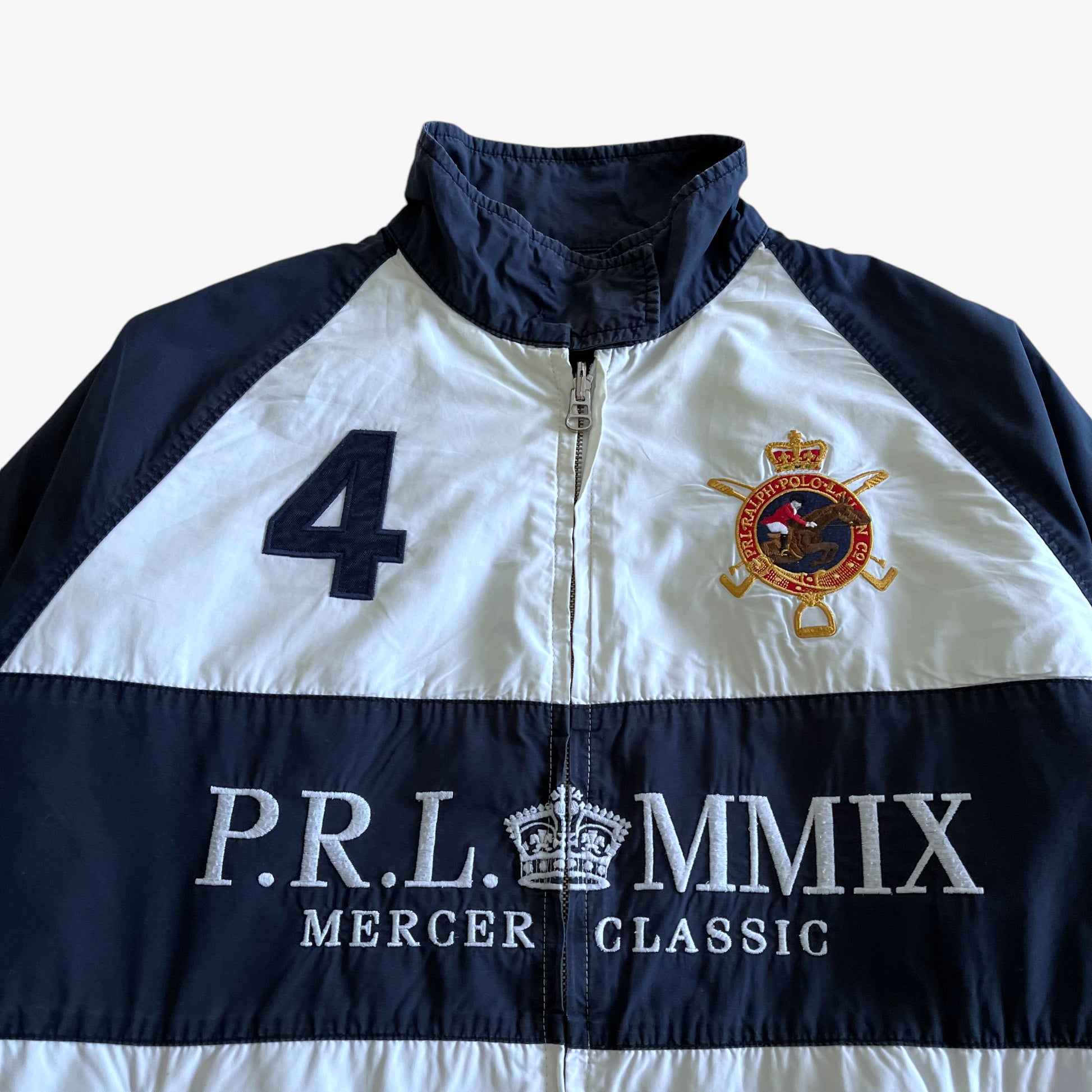 Vintage 90s Mens Polo Ralph Lauren MMIX Mercer Classic Hunter Jumper Team Reversible Jacket Spell Out - Casspios Dream