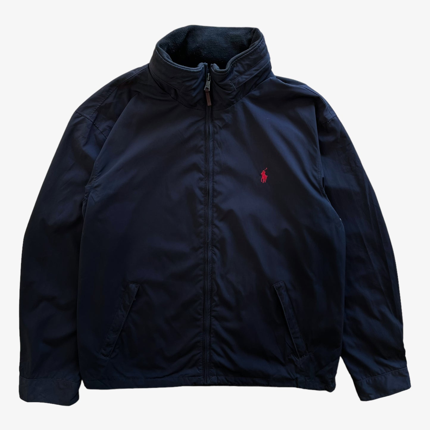 Vintage 90s Mens Polo Ralph Lauren Navy Windbreaker Jacket - Casspios Dream
