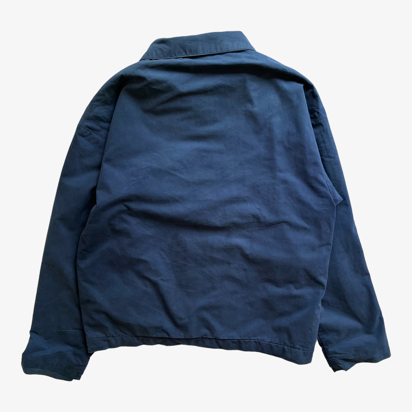 Vintage 90s Mens Ralph Lauren Polo Jeans Co RL67 Faded Navy Workwear Jacket Back - Casspios Dream