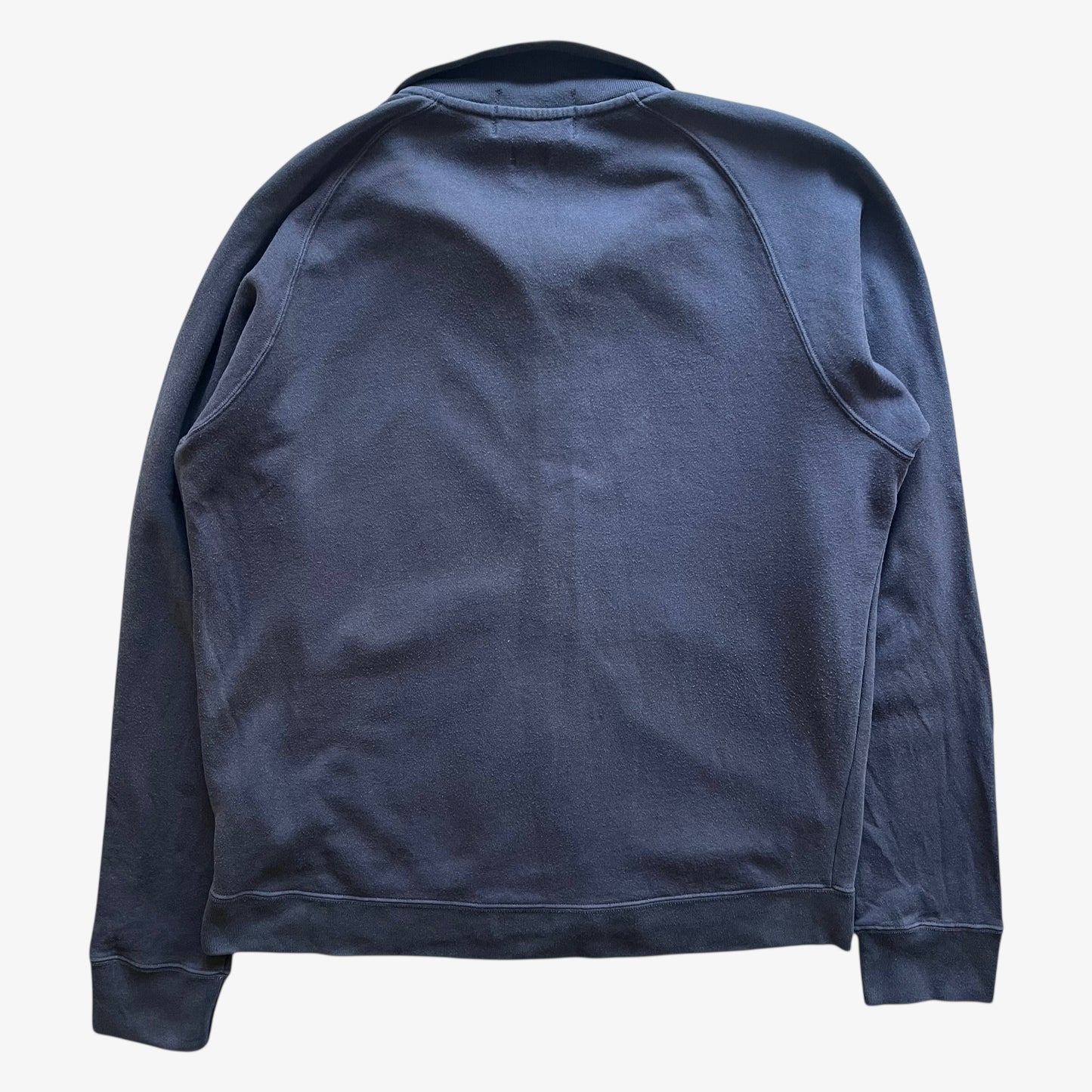 Vintage 90s Mens Ralph Lauren Polo Jeans Company Faded Grey Jacket Back - Casspios Dream