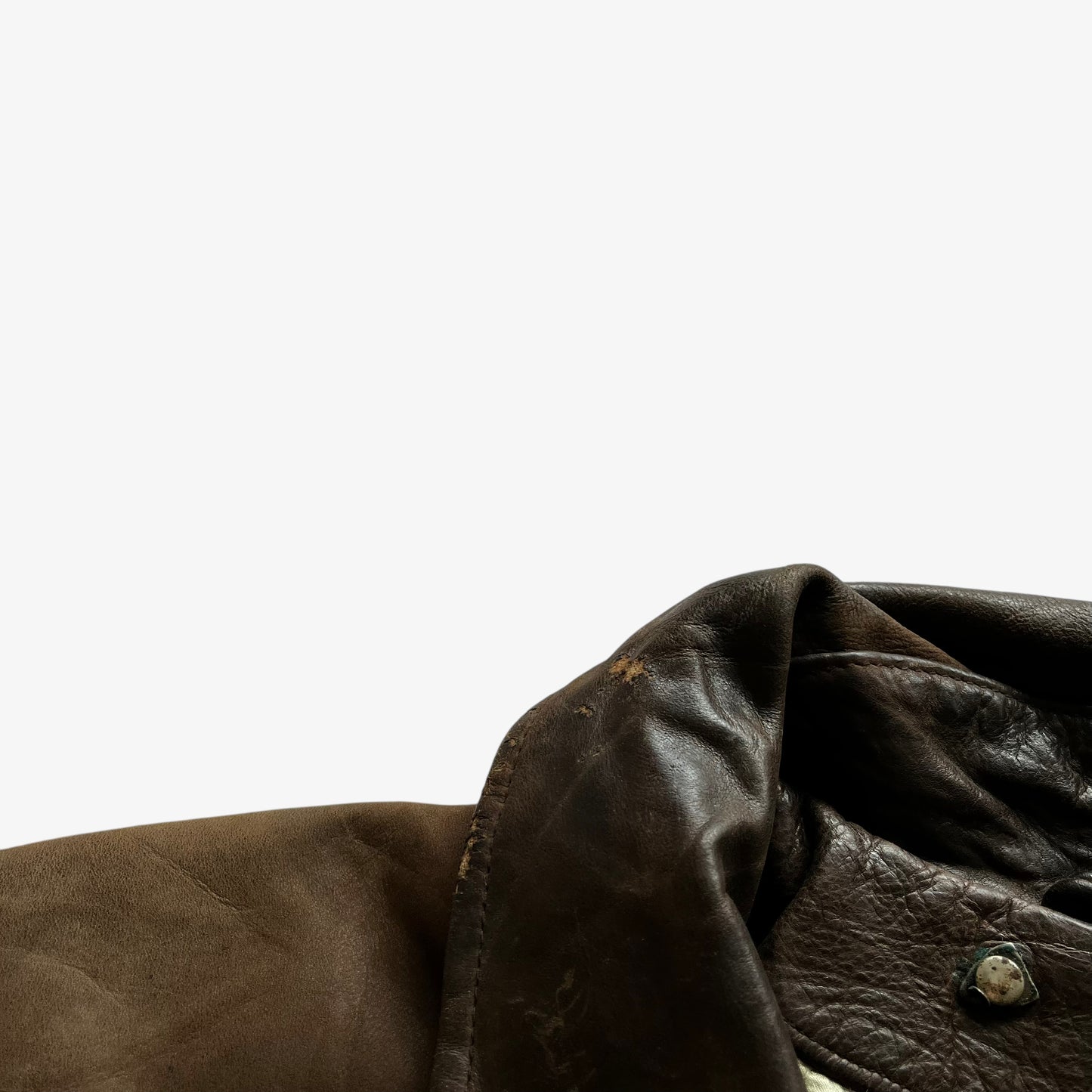 Vintage 90s Mens Redskins Brown Leather Jacket R Collection Wear - Casspios Dream