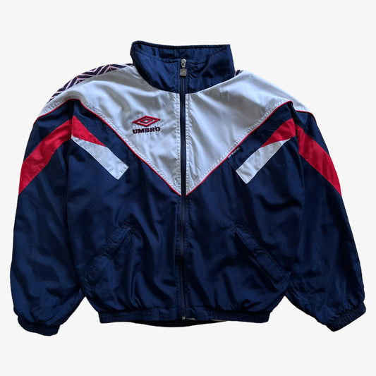 Vintage 90s Mens Umbro England Colourway Track Jacket - Casspios Dream 