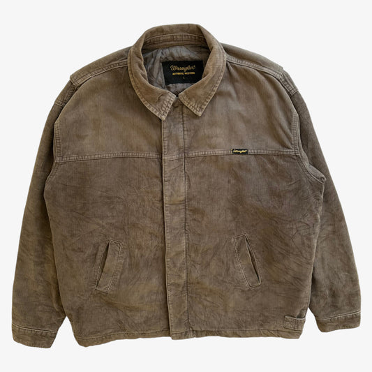 Vintage 90s Mens Wrangler Khaki Corduroy Jacket - Casspios Dream
