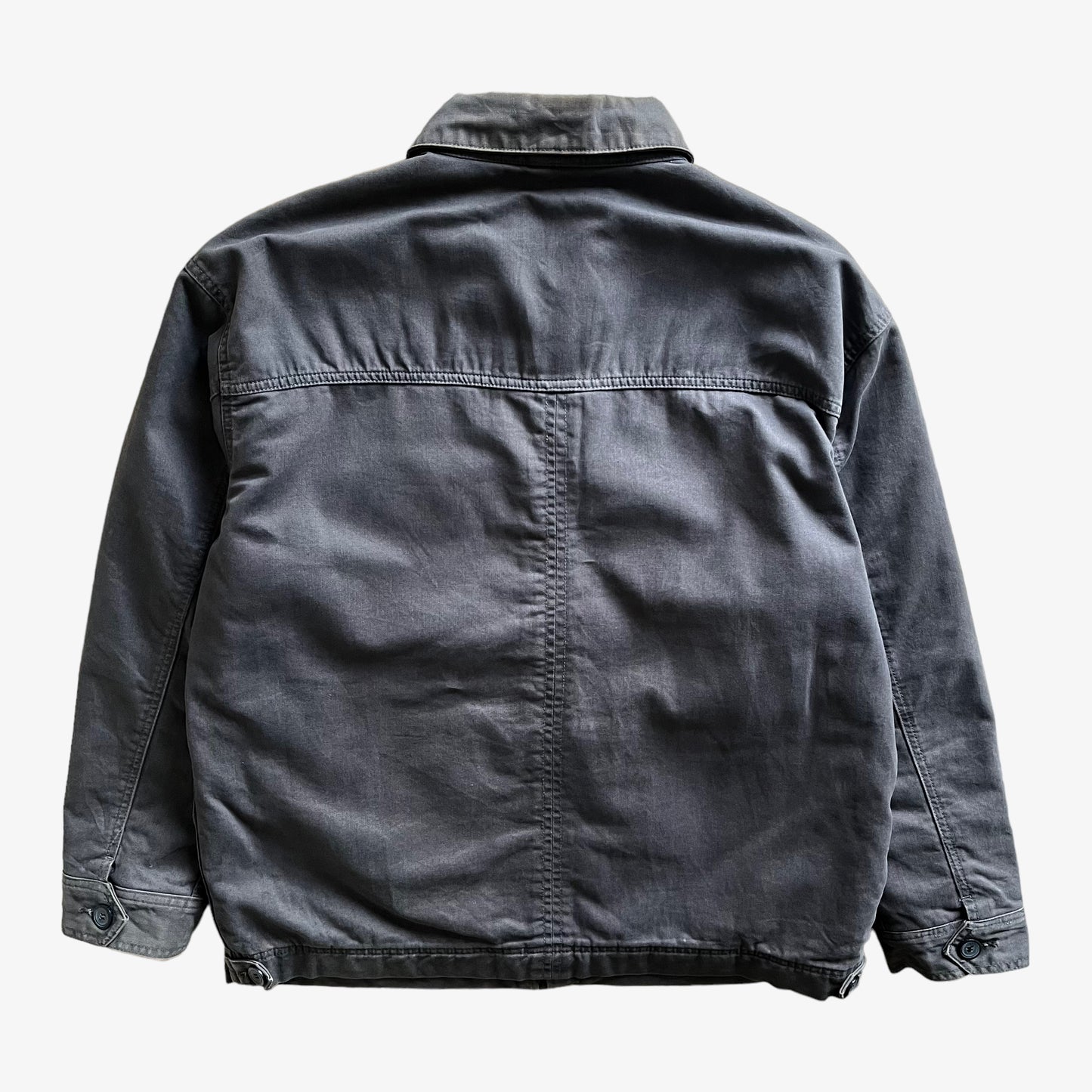 Vintage 90s Mens Wrangler Khaki Jacket Back - Casspios Dream